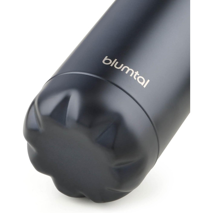 Пляшка для води Blumtal з нержавіючої сталі - Герметична ізольована пляшка - Пляшка для води без бісфенолу А для гарячого та холодного використання - Двостінна ізольована пляшка - Ізоляційна пляшка, стійка до іржі, дерево/срібло (17 - Металевий чорний, 10