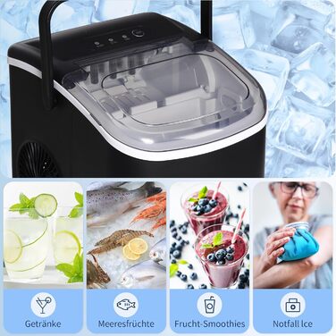 Льдогенератор с функцией самоочистки 105 Вт HOMCOM