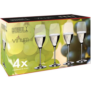 Бокал для шампанского 0,23 л, набор 4 предмета, Vinum Riedel