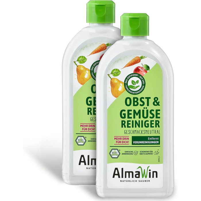 Засоби для миття овочів та фруктів 2 x 500 мл AlmaWin