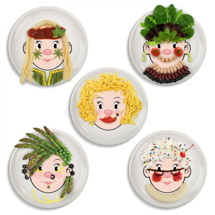 Тарелка детская Kitchen Craft BOY FOOD FACE