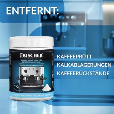 Порошок для чистки кофеварок 900 г FRISCHER PROFESSIONAL
